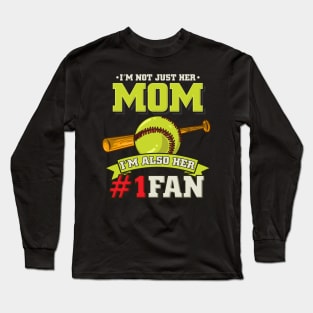 Softball Mom Shirt Diamond Baseball Gift Long Sleeve T-Shirt